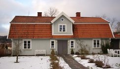 Ekenäs gård ca 1919. Oskar Gustafsson är född och uppvuxen i huset längst till höger på bilden.